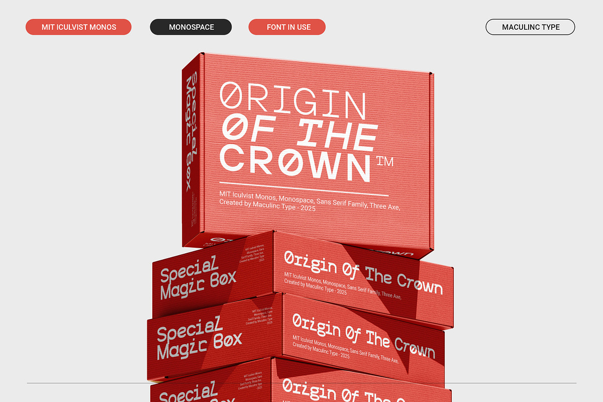 MIT Iculvist Monos | Variable, a Sans Serif Font by Maculinc Type (Photo 8 of 12)