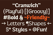 Cranwich — Playful Groovy Serif, a Serif Font by Fridaytype (Thumbnail 4 of 12)