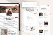 Sarah Social - WIX Website Template, a Wix Template by AndrewPixel (Thumbnail 4 of 9)