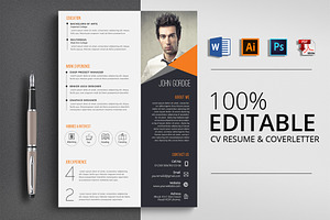 Creative Design Word CV Resume