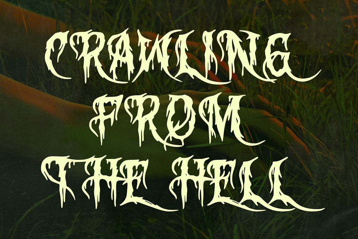 Bloody Corpse, a Blackletter Font by HATFSTUDIO (Photo 5 of 8)