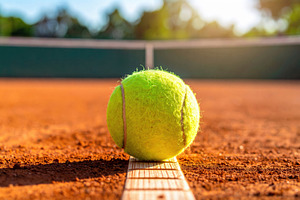 Tennis Ball on a Clay Court, a Sports & Recreation Photo by Davizro's Market