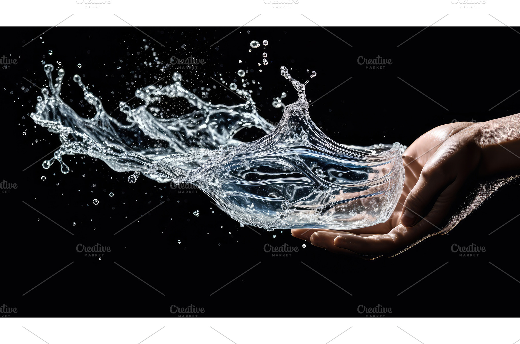 dynamic glass of water splash ai, a Nature Photo by pikepicture