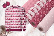 Pink Christmas Clipart & Patterns, a Decorative Illustration by AvaAva (Thumbnail 11 of 25)