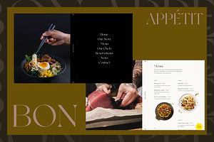 Bon - Restaurant Template For Figma