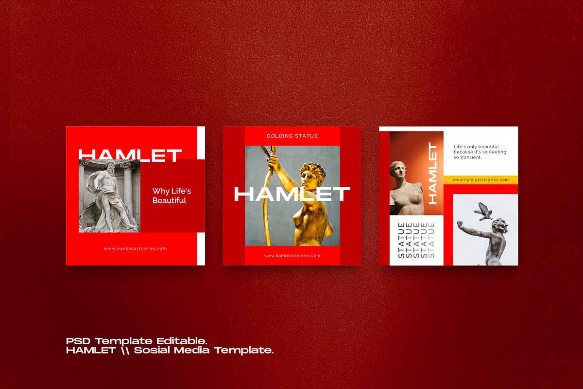 Hamlet - Social Media KIT Bundle, a Social Media Template by Dirtytemp Studio (Photo 2 of 14)