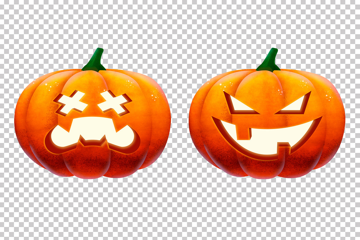 Halloween Pumpkins Clipart, a Decorative Illustration by doghead (Photo 4 of 6)