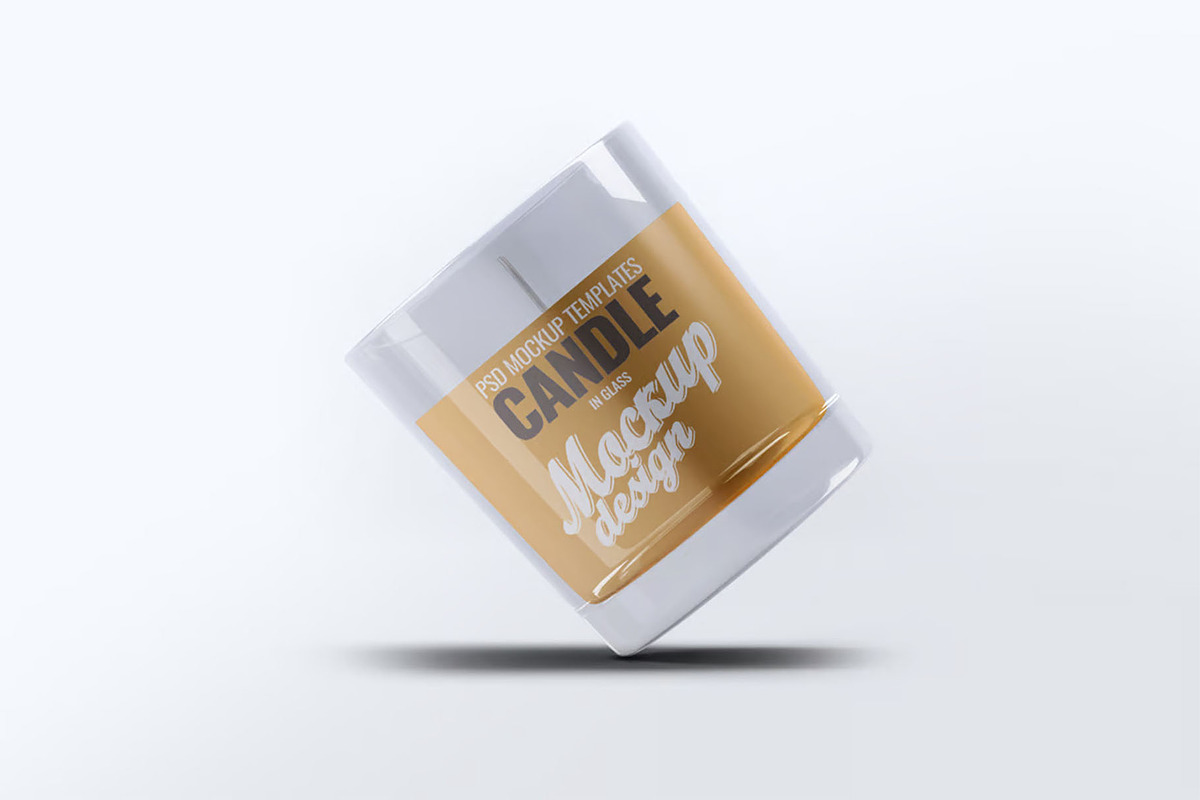 Scented Candle Mock-up, an Advertising Mockup by Se٧enStudio (Photo 5 of 7)