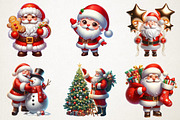 Cute Santa & Holiday Elements Clipar, an Illustration by RobertsArt (Thumbnail 5 of 7)