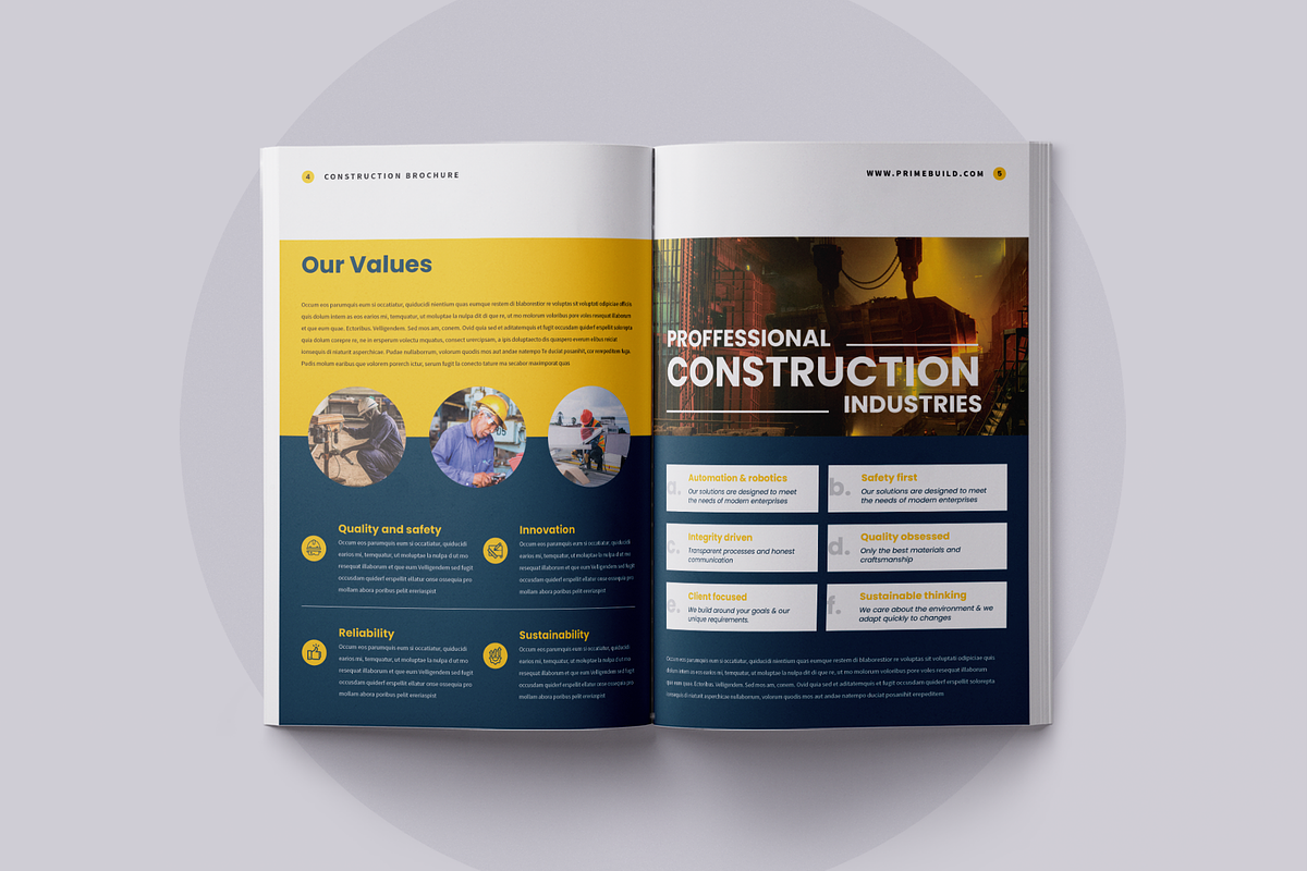 Construction Brochure | Canva preview 6