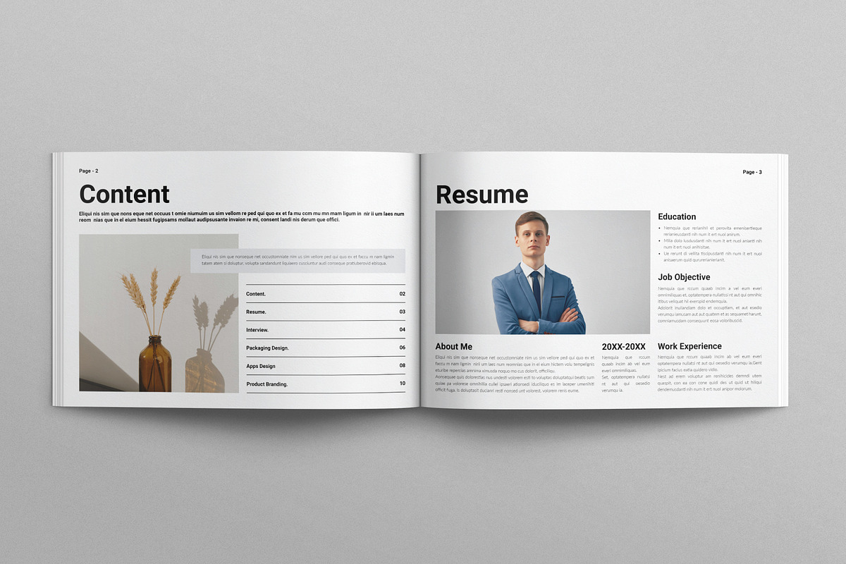 Graphic Design Portfolio Landscape, a Brochure Template by E-Type (Photo 2 of 8)