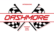 Dashmore - Fast Racing Fonts