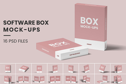 Software Box Packaging Mockup Bundle, a Packaging Mockup by Compositing Studio