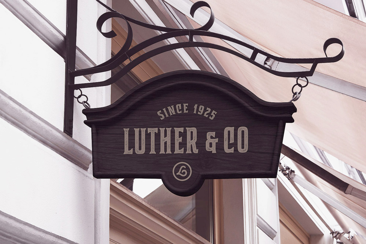 Bourbon House font + Vintage Frames, a Serif Font by Andrey Sharonov (Photo 11 of 12)