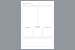 Mediation Log Self Care Planner Page