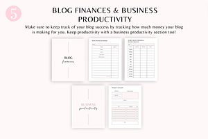 Blogging Planner Canva & Printable