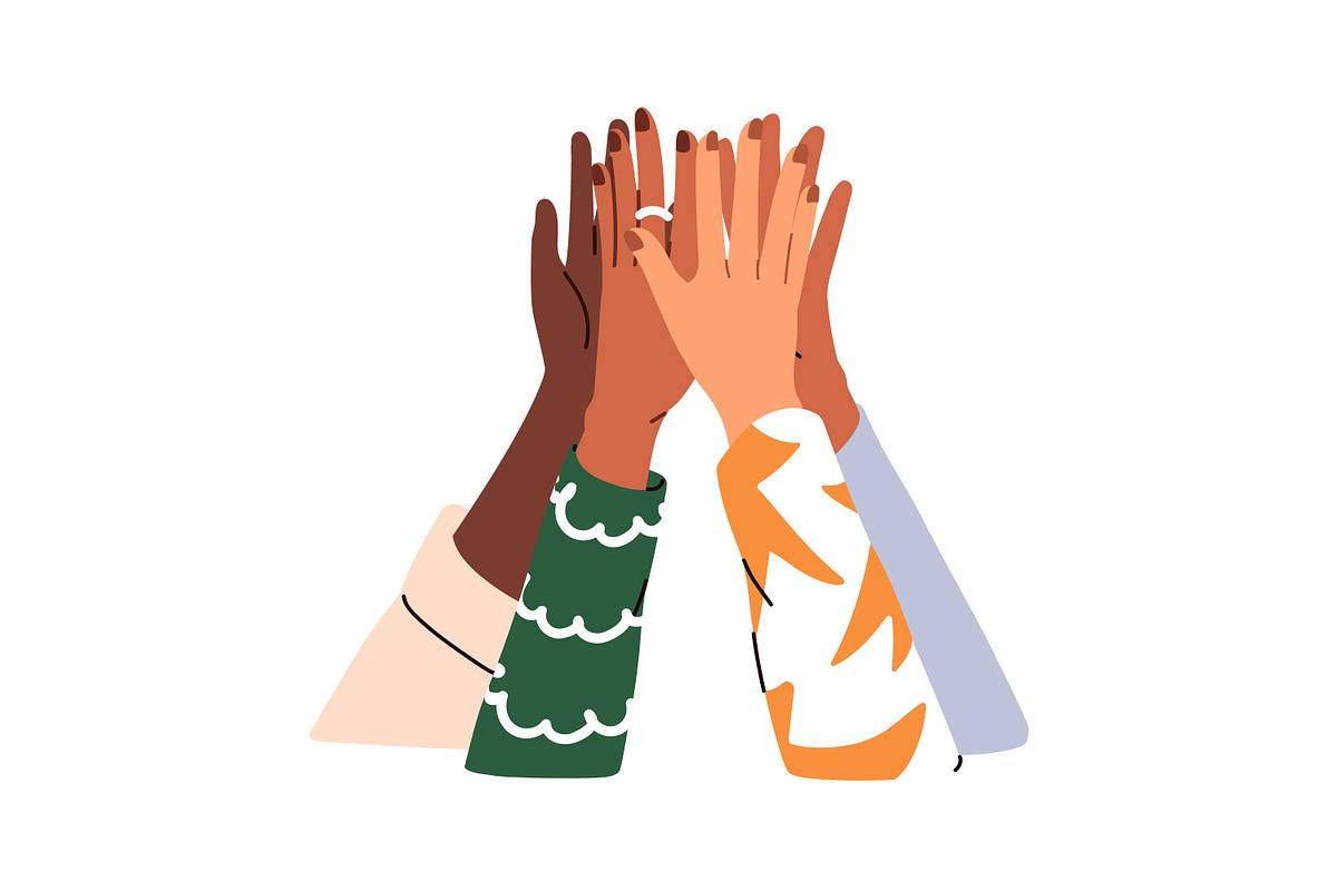 Friend hands together. Friendship, an Illustration by Good Studio (Photo 2 of 12)