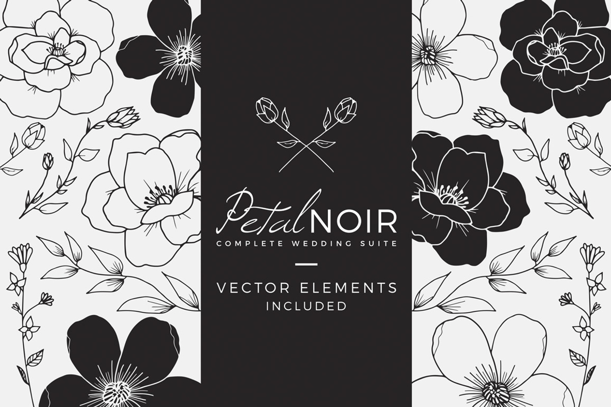 Petal Noir - Wedding Suite, an Invitation Template by AM Studio (Photo 9 of 9)