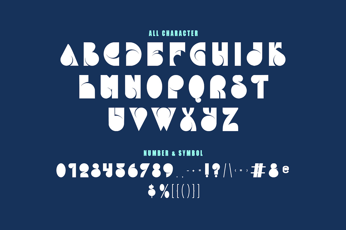 Alatice Futuristic Display Font, a Sans Serif Font by Maulana Creative (Photo 7 of 7)