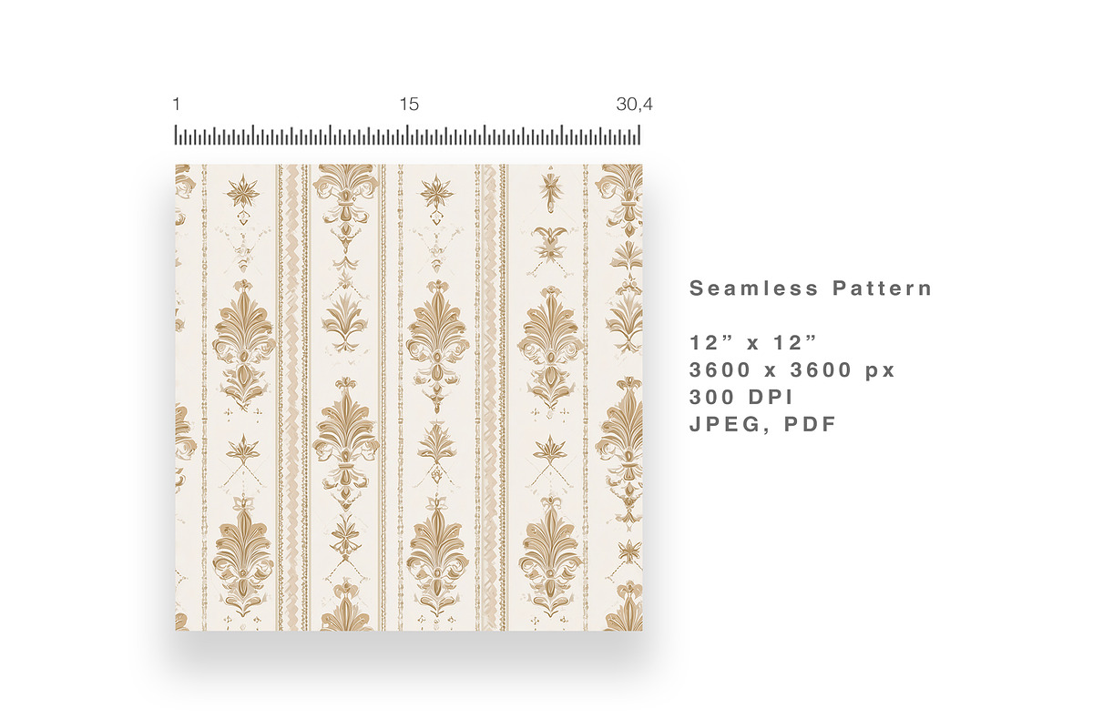 6 Seamless Pattern: Victorian, a Pattern Graphic by StudioCitra (Photo 7 of 10)