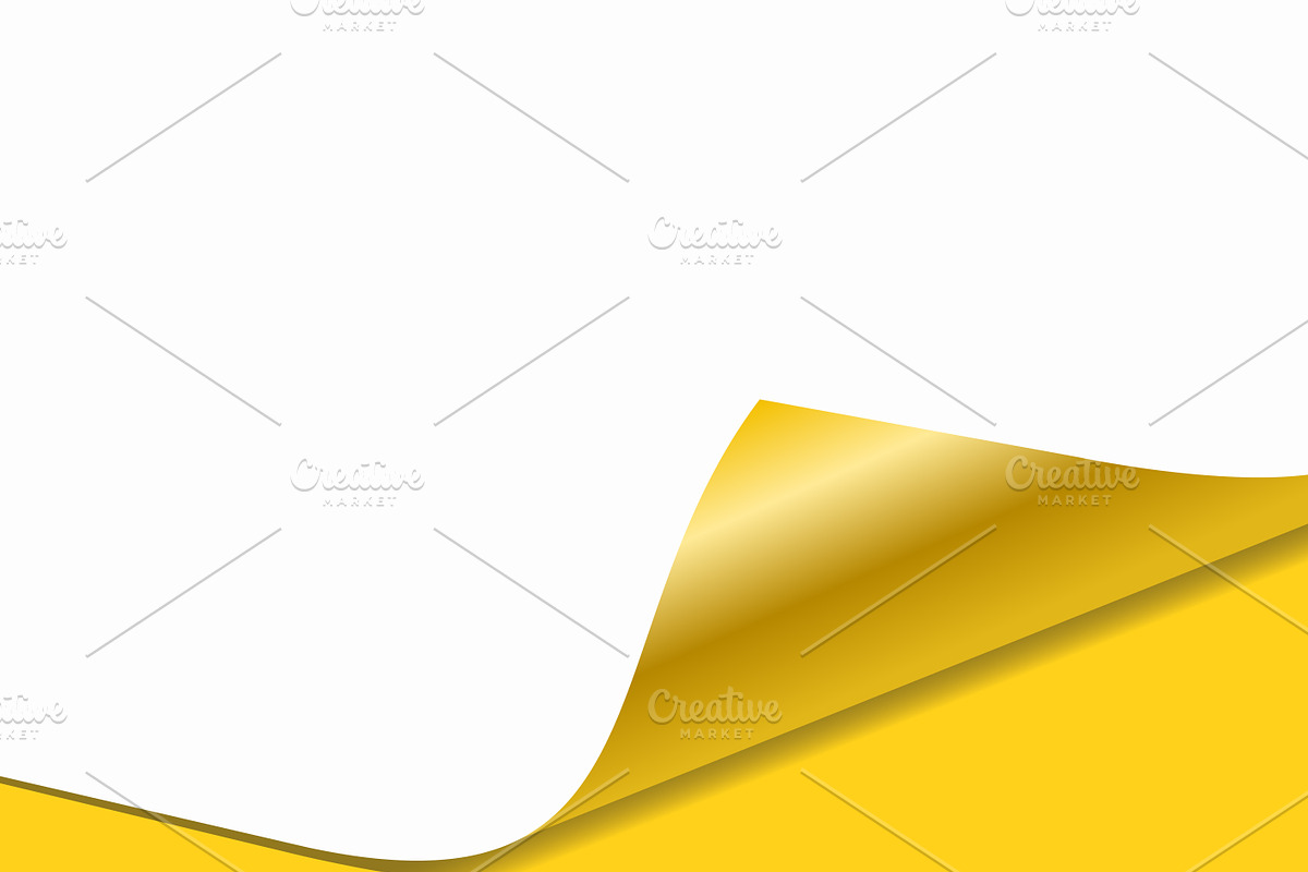 Curled corner page. Curl icon., a Presentation Template by Design Store