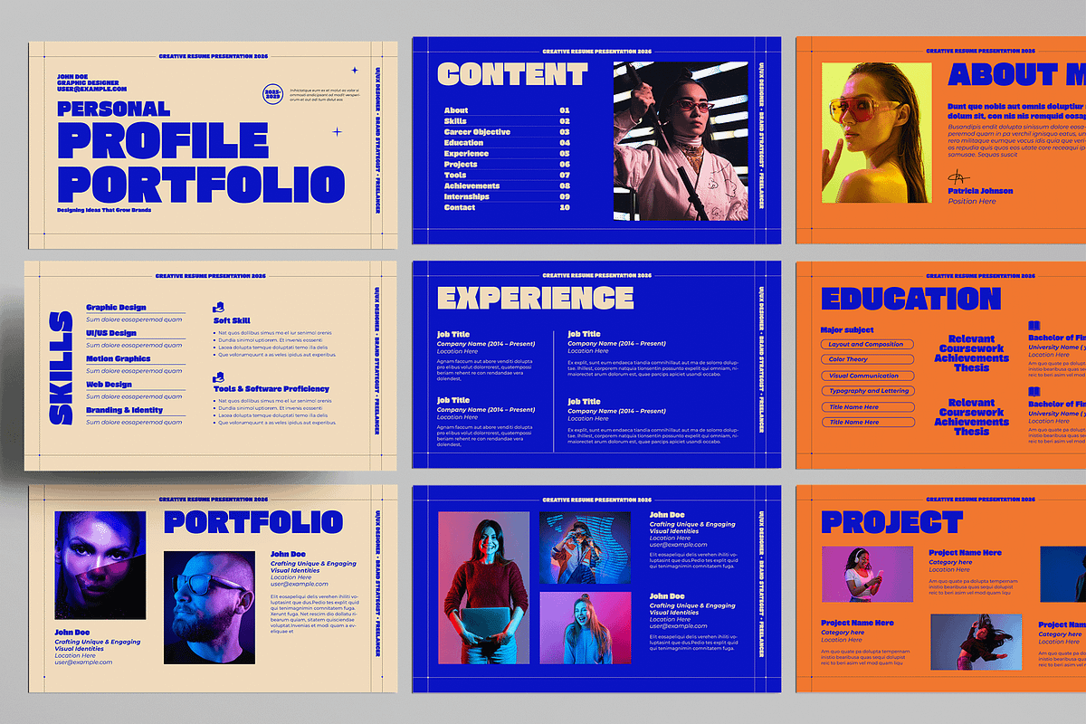 Resume Presentaion Template, a Presentation Template by MightyDesign (Photo 1 of 8)