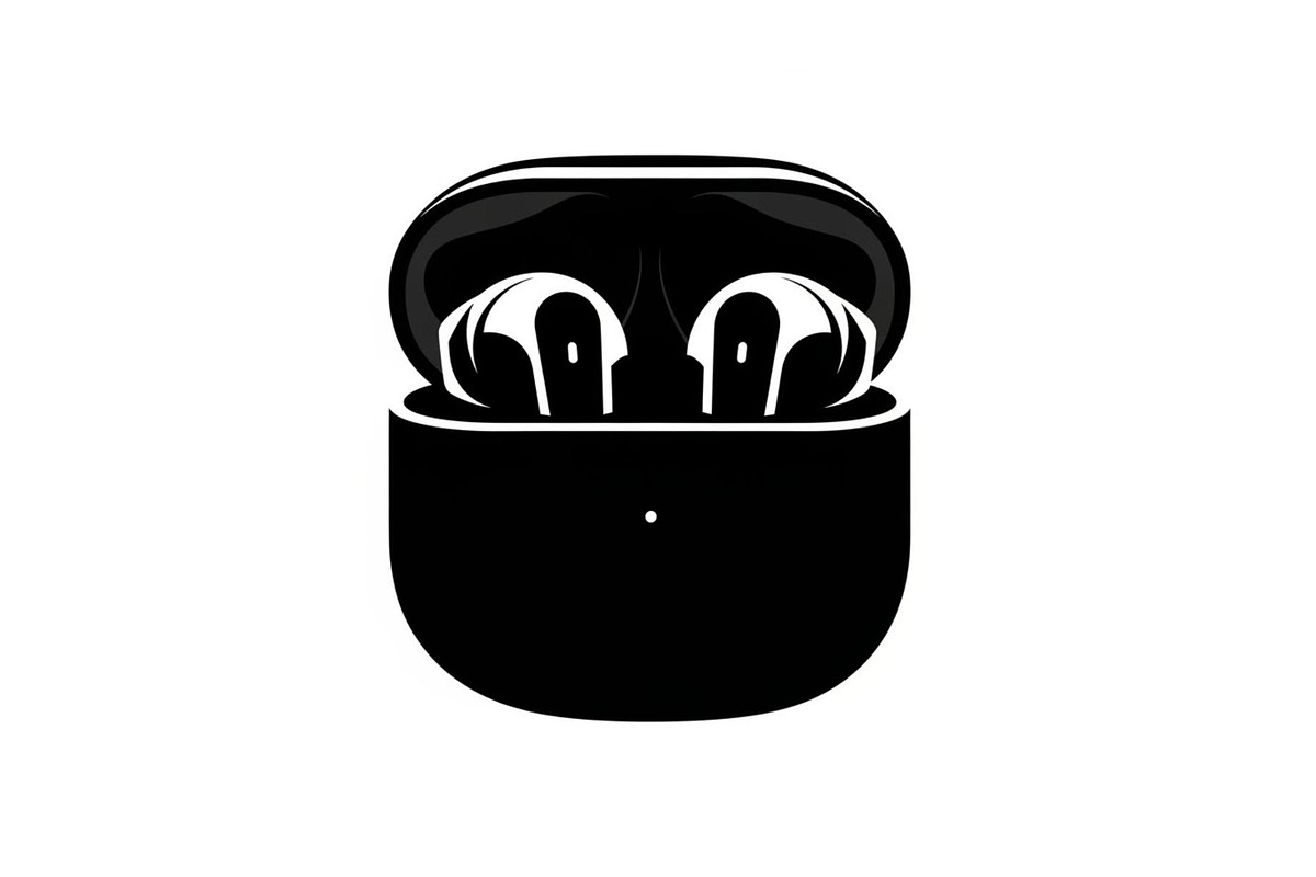 50 Wireless Earbuds Silhouette Icon, an Illustration by abu67222 (Photo 50 of 51)