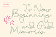 CS Ariana Dashed, a Script Font by Craft Supply Co. (Thumbnail 3 of 8)