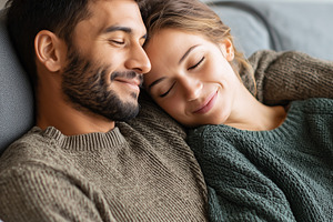 Happy young couple relaxing, a Person Photo by MistyDay