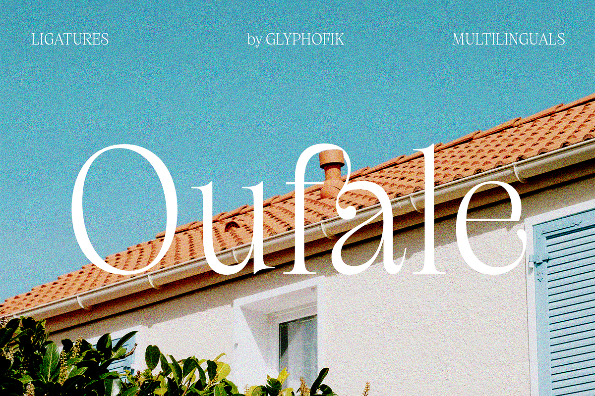Oufale - Feminine Display Serif, a Serif Font by Glyphofik x GudPap (Photo 1 of 10)