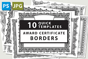 10 Award Certificate Templates, a Templates & Theme by MarkieAnn Creative (Thumbnail 1 of 4)