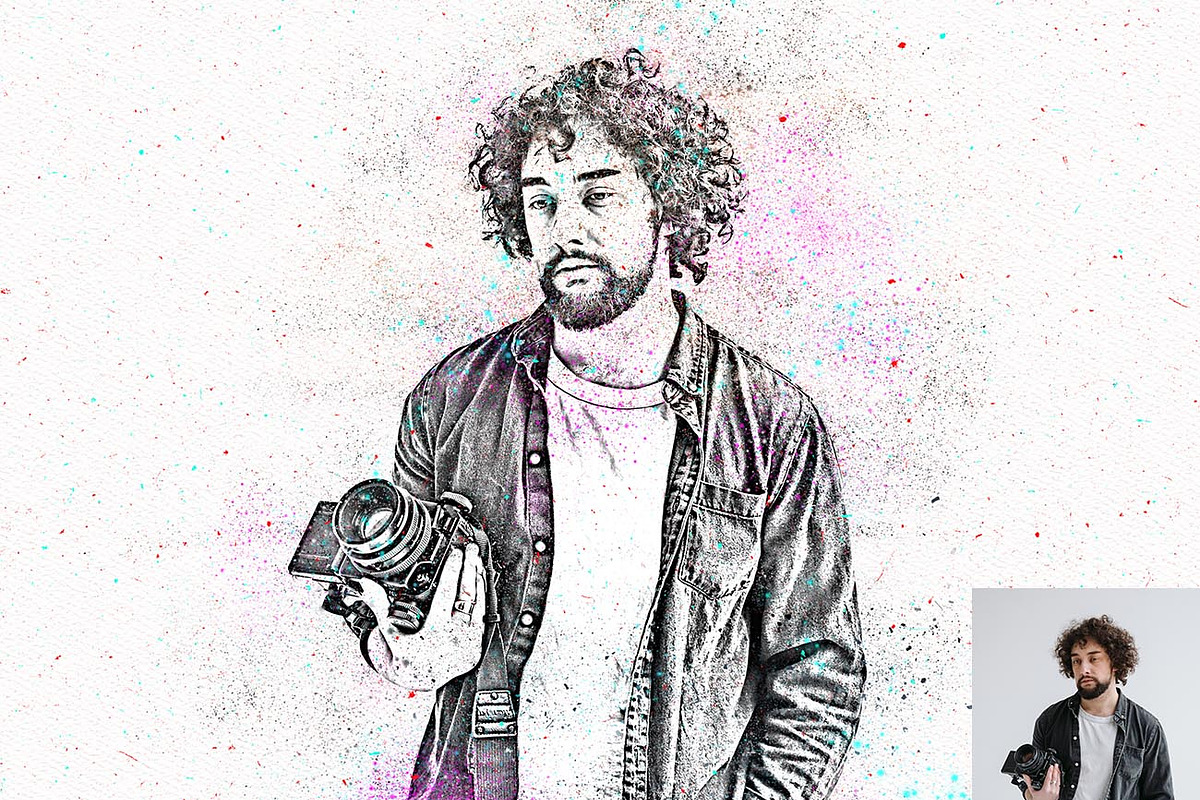 Grunge Spray Art Photoshop Action, an Action Add-On by Studio Retouch (Photo 15 of 18)