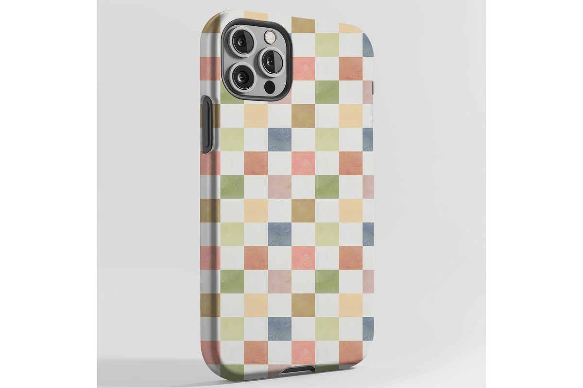 Soft Pastel Grid Seamless Pattern, a Pattern Graphic by OwlAndFern (Photo 7 of 13)