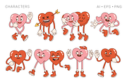 Groovy Valentine's Day, an Illustration by Martyshova (Thumbnail 3 of 18)