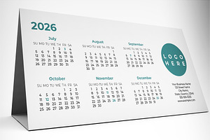 2026 Desk Calendar Template, a Print Template by McLittle Stock