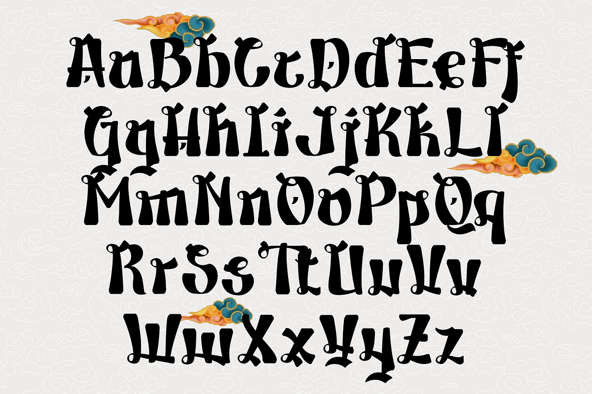 Yasuhiro - Orieantal Japanese Font, a Blackletter Font by TypeClassHeroes (Photo 3 of 10)