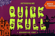 Quick Skull - Decorative font, a Sans Serif Font by Brown Cupple (Thumbnail 1 of 7)