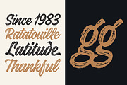 Kaleidos Textured, a Script Font by Mika Melvas (Thumbnail 6 of 8)