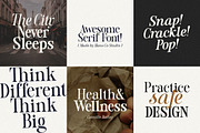 Evenings | Retro Vintage Serif Font, a Serif Font by HansCo Studio (Thumbnail 10 of 20)
