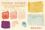 Watercolor Brushes and Textures, a Brush Add-On by Anna Ivanir (Thumbnail 2 of 2)