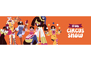 Clowns set, circus show posters, a Person Illustration by PaperTrident (Thumbnail 12 of 12)