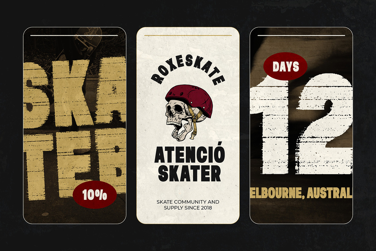 Overush - Distressed Bad Print Sans, a Sans Serif Font by Typia Nesia (Photo 10 of 14)