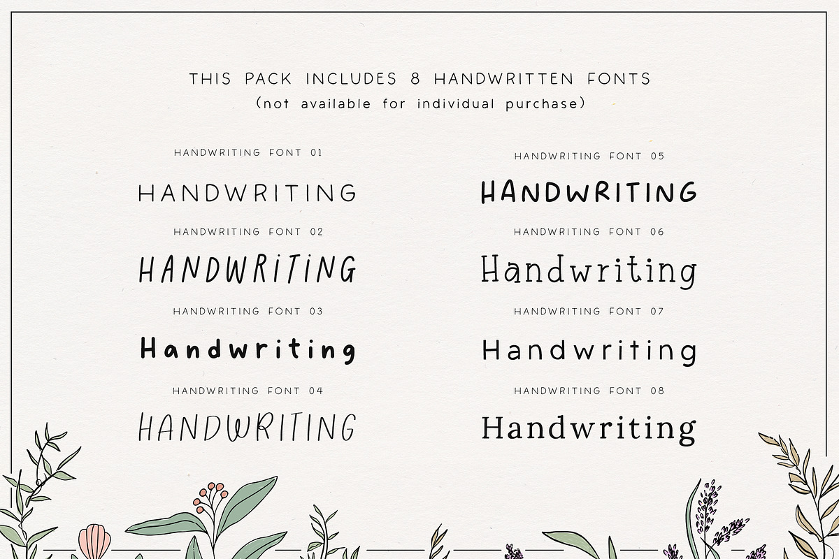 The Handwriting Font Bundle, a Sans Serif Font by Salt & Pepper Designs (Photo 2 of 12)