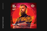 Techno DJ Flyer Template, a Flyer Template by Bornx Design (Thumbnail 4 of 6)