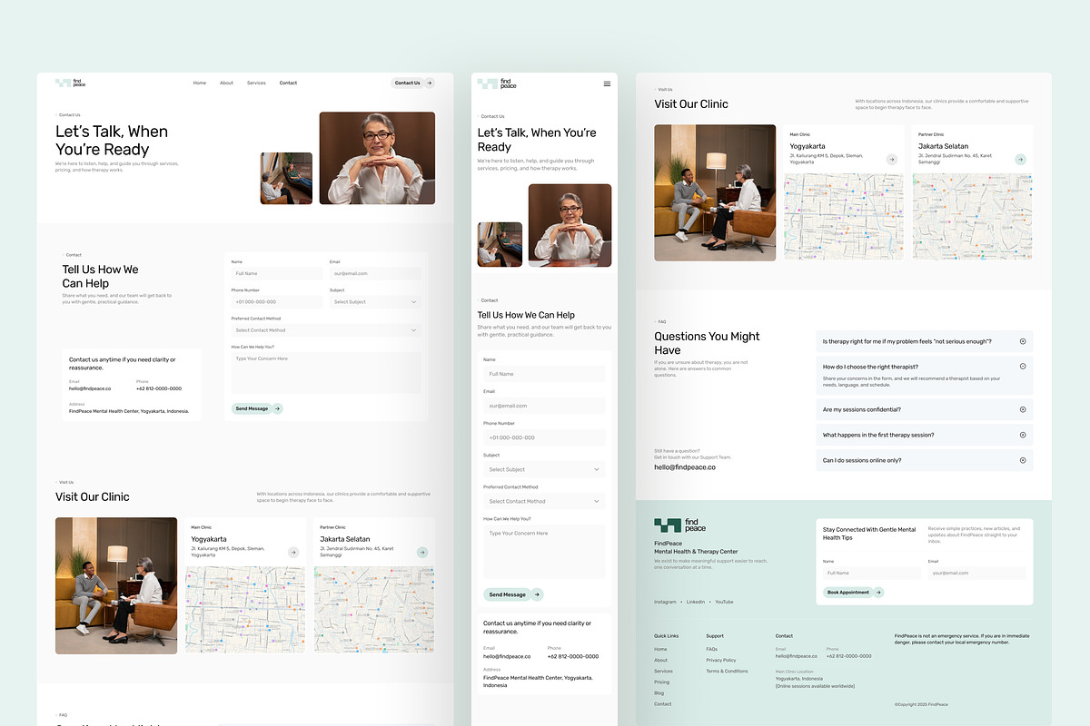 Mental Health Website UI Figma, an UI Kit Template by peterdraw (Photo 6 of 7)