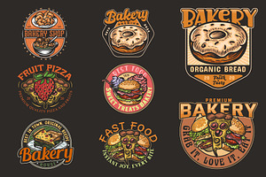 Bakery House, fast food labels, a Branding & Logo Template by Billah Hub
