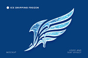 Ice Dripping Logo Text Effect Mockup, a Layer Style Add-On by studiogstock (Thumbnail 1 of 2)