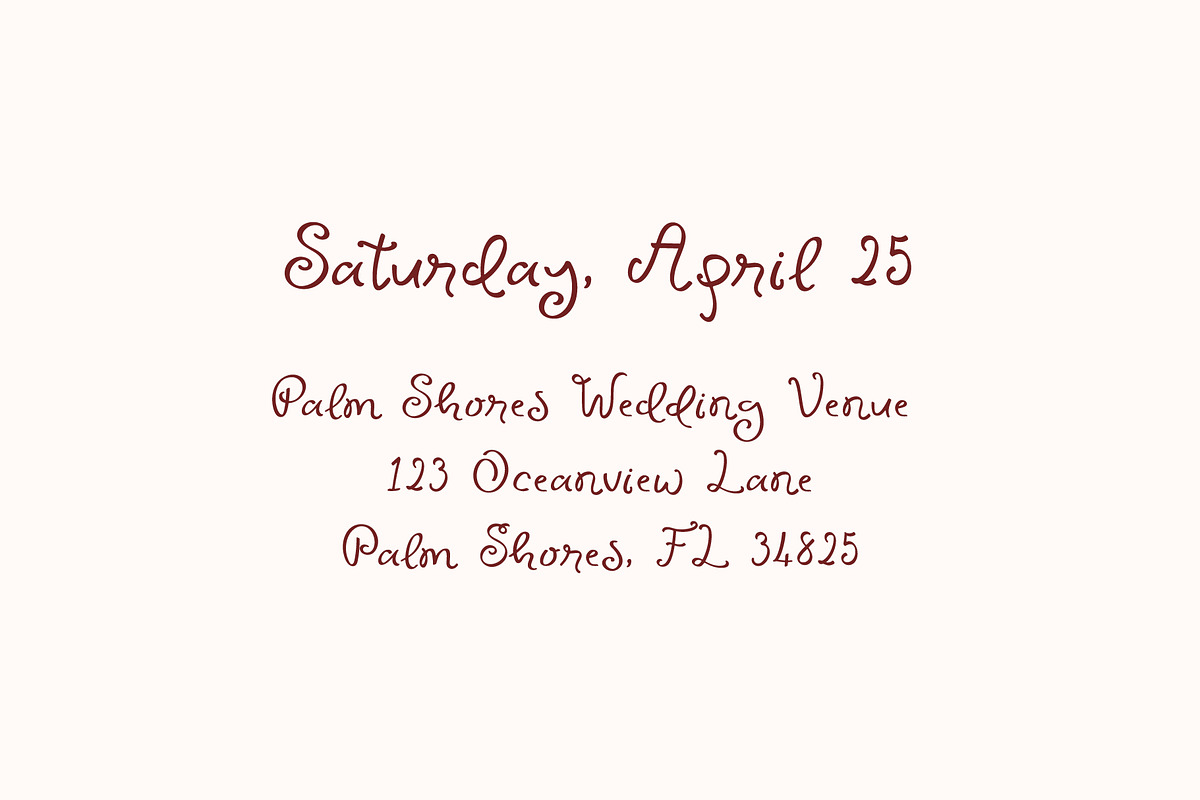 Enchanted Weddings Playful Script, a Handwritten Font by Kaya Fonts (Photo 20 of 33)