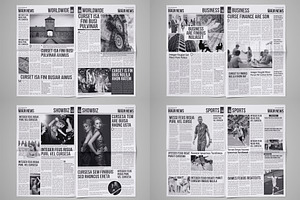 Newspaper Design Bundle - 6 In One