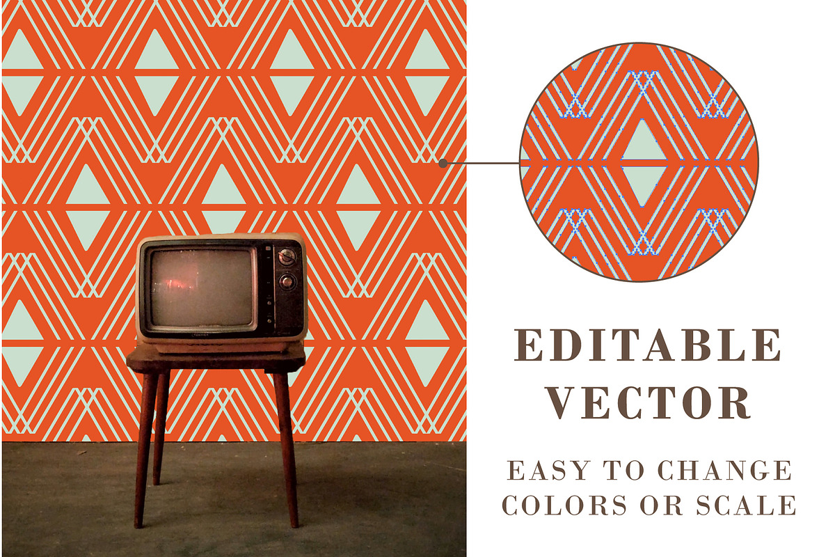 MID-CENTURY pattern collection, a Pattern Graphic by Lena Nikolaeva (Photo 4 of 6)
